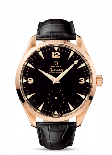 Seamaster Aqua Terra 150M Hand Wound 49.2 Railmaster Red Gold / Brown Alligator