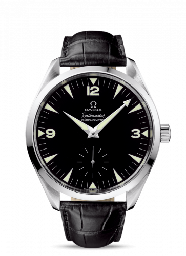 Seamaster Aqua Terra 150M Hand Wound 49.2 Railmaster  White Gold / Brown Alligator