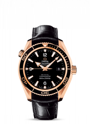 Seamaster Planet Ocean 600M Co-Axial 42 Red Gold / Black / Alligator