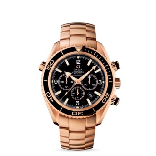 Seamaster Planet Ocean 600M Co-Axial 45.5 Chronograph Red Gold / Black / Bracelet