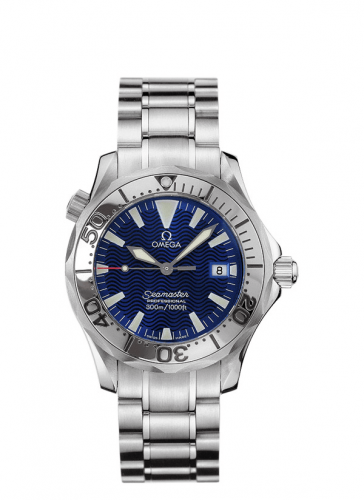 Seamaster Diver 300M Quartz 36.25 Stainless Steel / Electric Blue / Bracelet