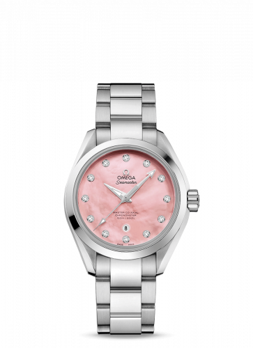 Seamaster Aqua Terra 150M Master Co-Axial 34 Stainless Steel / Pink MOP / Bracelet