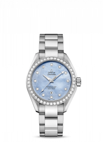 Seamaster Aqua Terra 150M Master Co-Axial 34 Stainless Steel / Diamond / Blue MOP / Bracelet