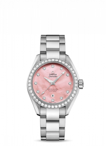 Seamaster Aqua Terra 150M Master Co-Axial 34 Stainless Steel / Diamond / Pink MOP / Bracelet