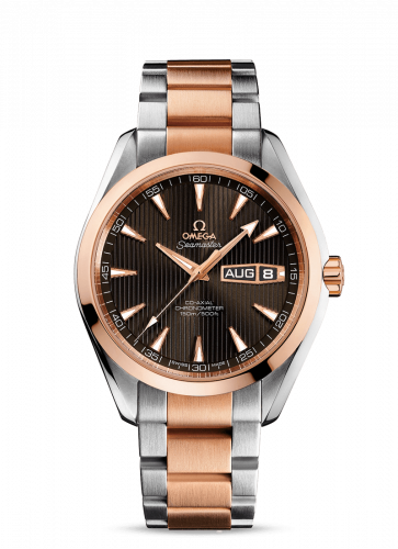 Seamaster Aqua Terra 150M Co-Axial 43 Annual Calendar Stainless Steel / Red Gold / Grey / Bracelet