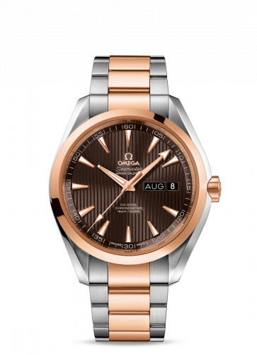 Seamaster Aqua Terra 150M Co-Axial 43 Annual Calendar Stainless Steel / Red Gold / Grey / Bracelet