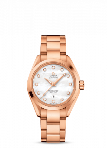 Seamaster Aqua Terra 150M Master Co-Axial 34 Sedna Gold / MOP / Bracelet