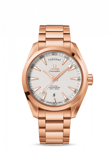 Seamaster Aqua Terra 150m Co-Axial 41.5 Day-Date Red Gold / Silver