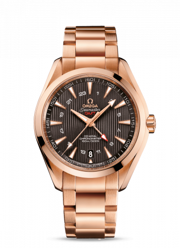 Seamaster Aqua Terra 150M Co-Axial 43 GMT Red Gold / Grey / Bracelet