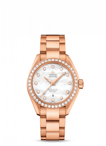 Seamaster Aqua Terra 150M Master Co-Axial 34 Sedna Gold / Diamond / MOP / Bracelet