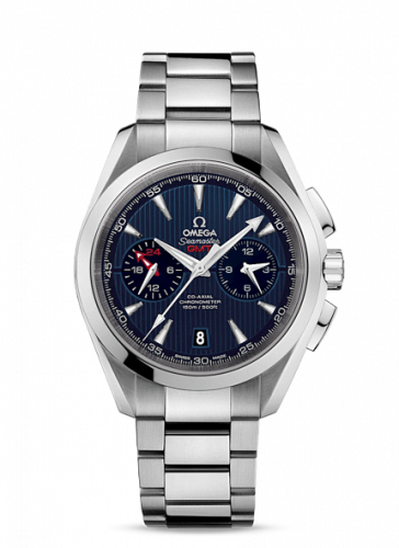 Seamaster Aqua Terra 150M Co-Axial 43 GMT Chronograph Stainless Steel / Blue / Bracelet