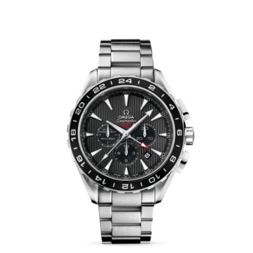Seamaster Aqua Terra 150M Co-Axial 44 GMT Chronograph Stainless Steel / Grey / Bracelet