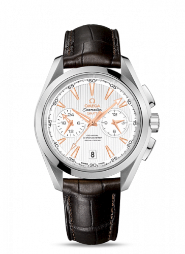 Seamaster Aqua Terra 150M Co-Axial 43 GMT Chronograph Stainless Steel / Silver