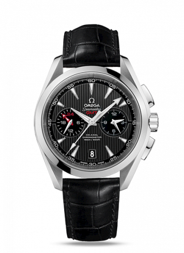 Seamaster Aqua Terra 150M Co-Axial 43 GMT Chronograph Stainless Steel / Grey