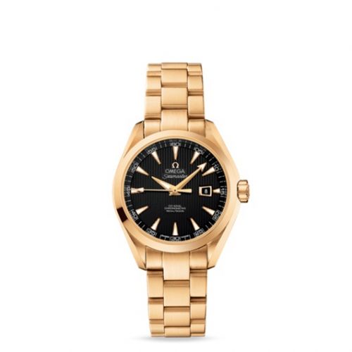 Seamaster Aqua Terra 150M Co-Axial 34 Yellow Gold / Black / Bracelet