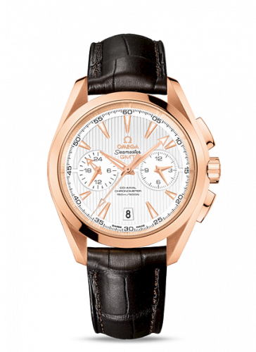 Seamaster Aqua Terra 150M Co-Axial 43 GMT Chronograph  Red Gold / Silver