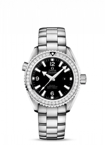 Seamaster Planet Ocean 600M Co-Axial 37.5 Stainless Steel / Diamond / Black / Bracelet