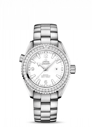 Seamaster Planet Ocean 600M Co-Axial 37.5 Stainless Steel / Diamond / White / Bracelet
