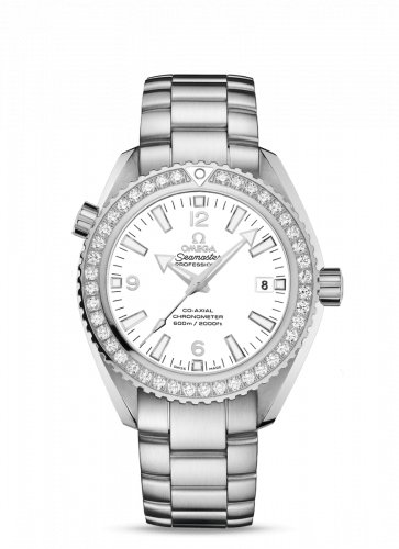 Seamaster Planet Ocean 600M Co-Axial 42 Stainless Steel / Diamond / White / Bracelet
