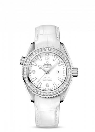 Seamaster Planet Ocean 600M Co-Axial 37.5 Stainless Steel / Diamond / White / Alligator