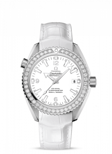 Seamaster Planet Ocean 600M Co-Axial 42 Stainless Steel / Diamond / White / Alligator