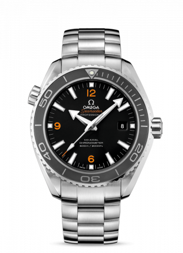 Seamaster Planet Ocean 600M Co-Axial 45.5 Stainless Steel / Orange Numerals / Bracelet