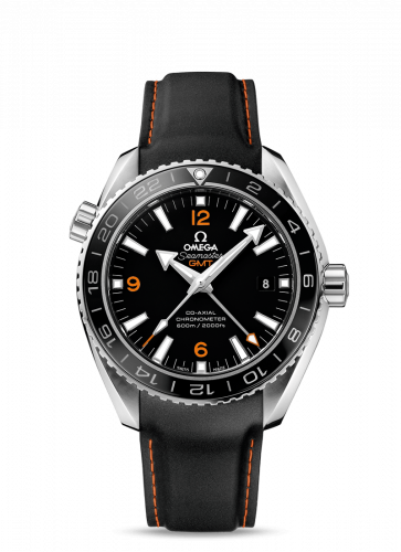 Seamaster Planet Ocean 600M Co-Axial 43.5 GMT Stainless Steel / Orange Numerals / Rubber