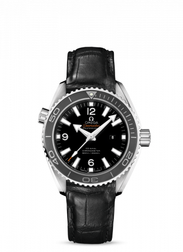 Seamaster Planet Ocean 600M Co-Axial 37.5 Stainless Steel / Black / Alligator