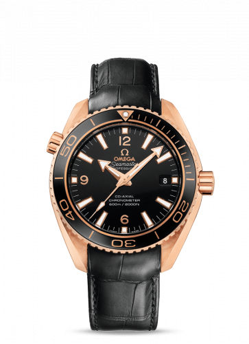 Seamaster Planet Ocean 600M Co-Axial 42 Red Gold / Black / Alligator