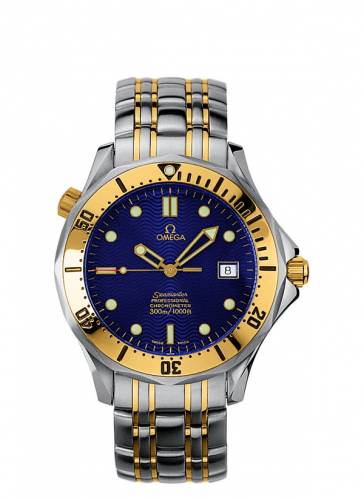 Seamaster Diver 300M Automatic 41 Stainless Steel / Yellow Gold / Blue / Bracelet
