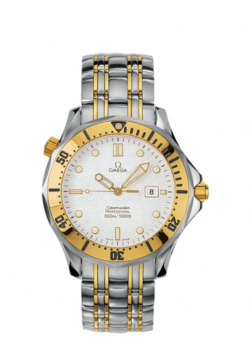 Seamaster Diver 300M Quartz 41 Stainless Steel / Yellow Gold / White / Bracelet