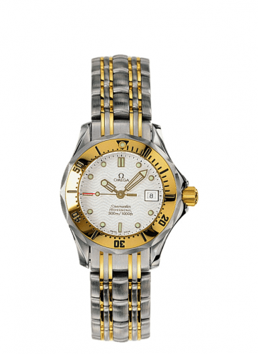 Seamaster Diver 300M Quartz 28 Stainless Steel / Yellow Gold / White / Bracelet