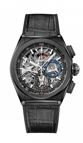 Defy El Primero 21 Black Ceramic / Skeleton / Alligator