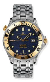 Seamaster Diver 300M Quartz 41 Stainless Steel / Yellow Gold / Blue / Bracelet