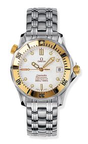 Seamaster Diver 300M Automatic 36.25 Stainless Steel / Yellow Gold / White / Bracelet