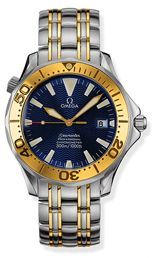 Seamaster Diver 300M Automatic 36.25 Stainless Steel / Yellow Gold / Blue / Bracelet