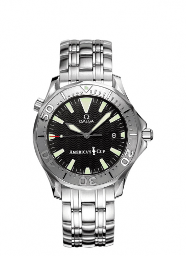 Seamaster Diver 300M Automatic 41 Stainless Steel / White Gold / Black / Bracelet / America's Cup
