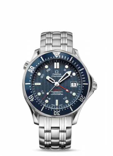 Seamaster Diver 300M Co-Axial 41 GMT Stainless Steel / Blue / Bracelet / SBS