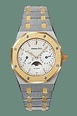 Royal Oak 25594 Moon Phase Stainless Steel / Yellow Gold / White