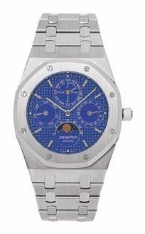 Royal Oak 25820 Perpetual Calendar Platinum / Blue
