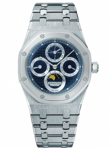 Royal Oak Perpetual Calendar Stainless Steel / Platinum / Dark Blue
