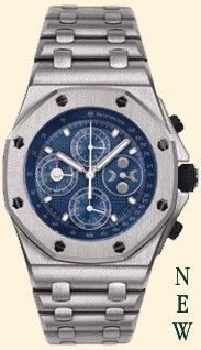 Royal Oak OffShore 25854 Perpetual Calendar White Gold / Blue
