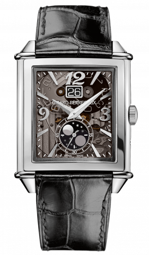 Vintage 1945 XXL Large Date and Moonphases Stainless Steel / Grey Sapphire