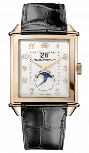Vintage 1945 XXL Large Date and Moonphases Pink Gold / Silver