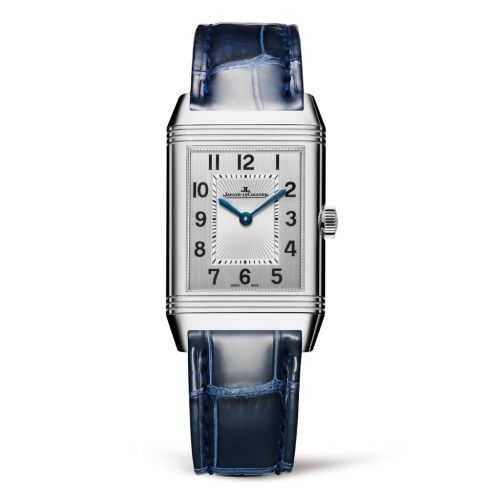 Reverso Classic Medium Duetto Stainless Steel / Silver / Alligator