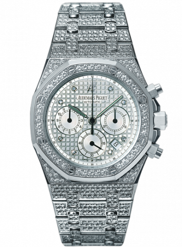 Royal Oak Chronograph 39 White Gold / Diamond / Silver