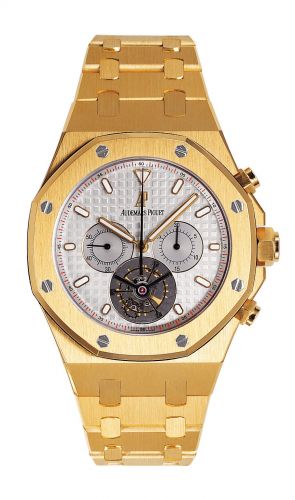 Royal Oak Tourbillon Chronograph Yellow Gold / Silver
