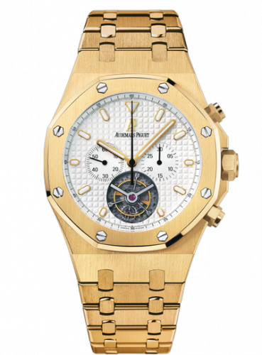 Royal Oak Tourbillon Chronograph Yellow Gold / Silver