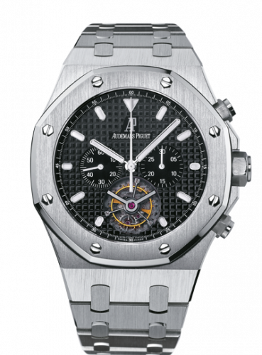 Royal Oak Tourbillon Chronograph Stainless Steel / Black / Bracelet