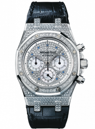 Royal Oak Chronograph 39 White Gold / Diamond / Strap